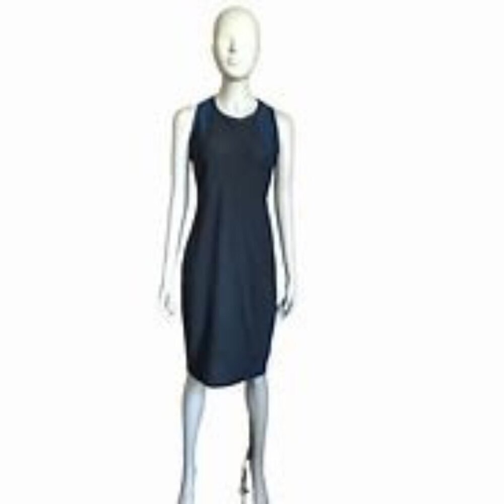 Athleta Black Stellar En Route Sporty Slim Fit Midi Dress Size Small